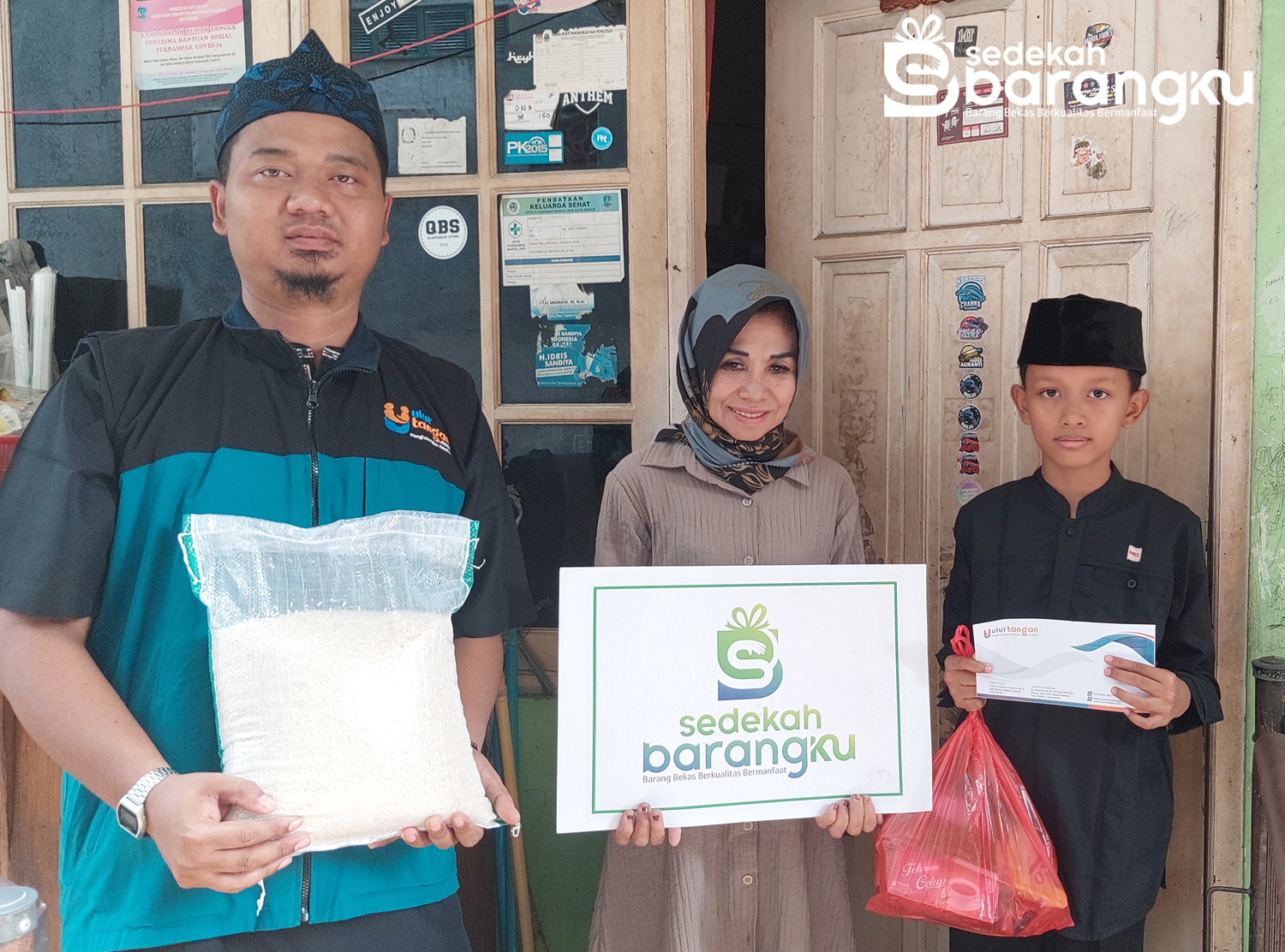 Penyaluran ke-4: Bantuan Sembako dan Santunan Uang tunai untuk Yatim Gema Ferdian di Margajaya Kota Bekasi