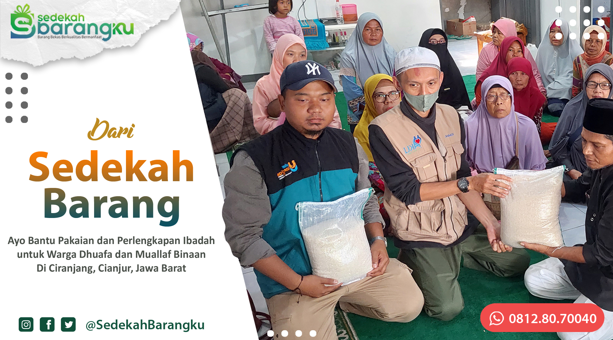Dari Sedekah Barang: Ayo Bantu Pakaian Layak dan Perlengkapan Ibadah untuk Dhuafa dan Muallaf