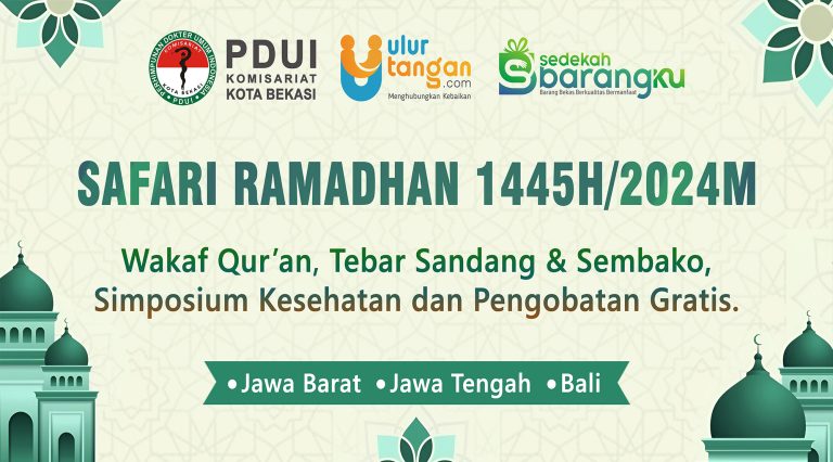 Safari Ramadhan 1445 H: Tebar Wakaf Quran, Sandang, Sembako, dan Baksos Pengobatan