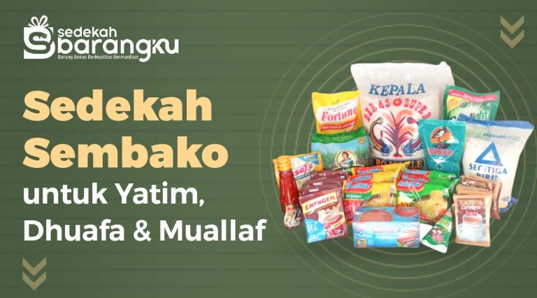 Sedekah Paket Sembako untuk Disalurkan Kepada Keluarga Yatim, Dhuafa, dan Muallaf Binaan