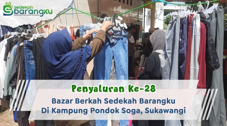 Penyaluran Ke-28 Bazar Berkah Sedekah Barangku Sukses Digelar, Warga Antusias Berbelanja Sambil Sedekah