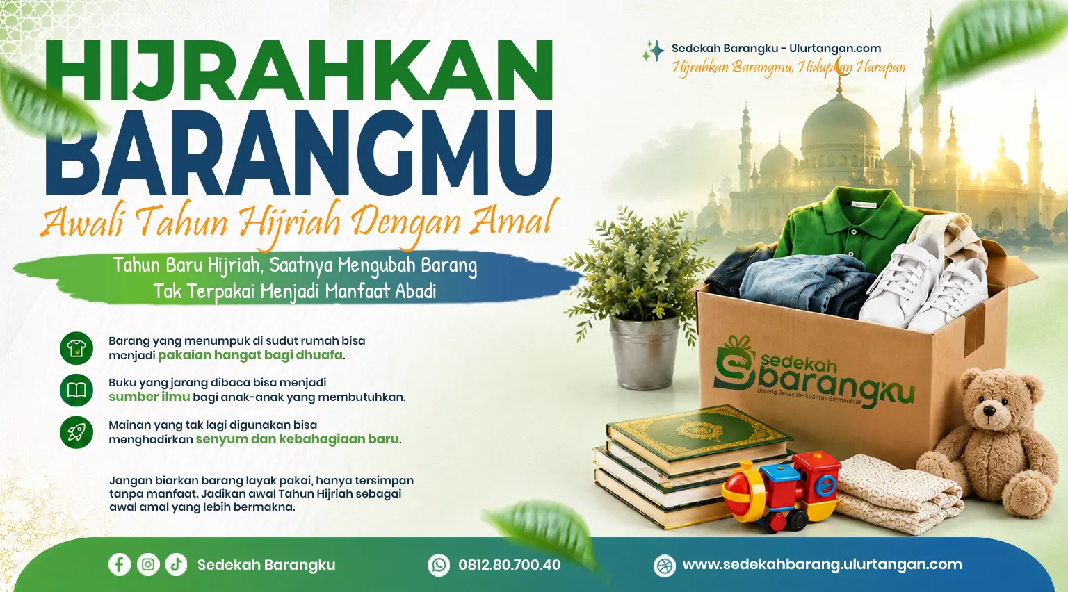 Hijrahkan Barangmu, Awali Tahun Baru Islam dengan Amal yang Mengalir