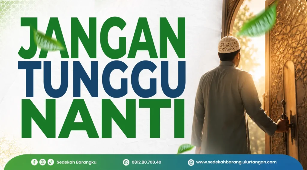 Bersegeralah dalam kebaikan. Ilustrasi seorang muslim memanfaatkan kesempatan beramal saleh sebelum pintu kebaikan tertutup.
