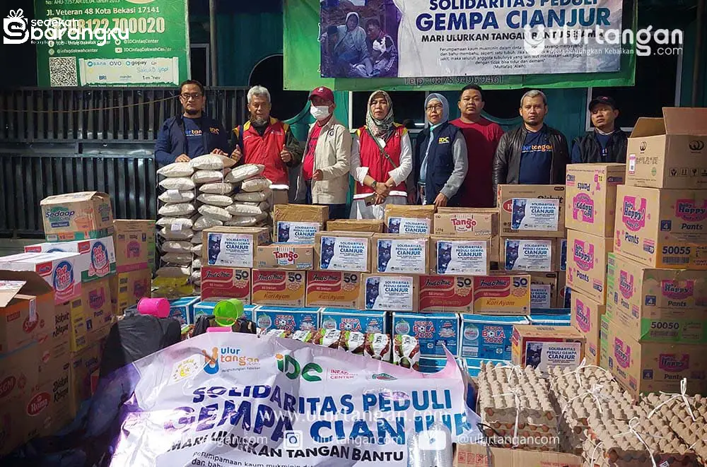 Baksos Peduli Korban Gempa Cianjur, Bantuan Tahap Pertama