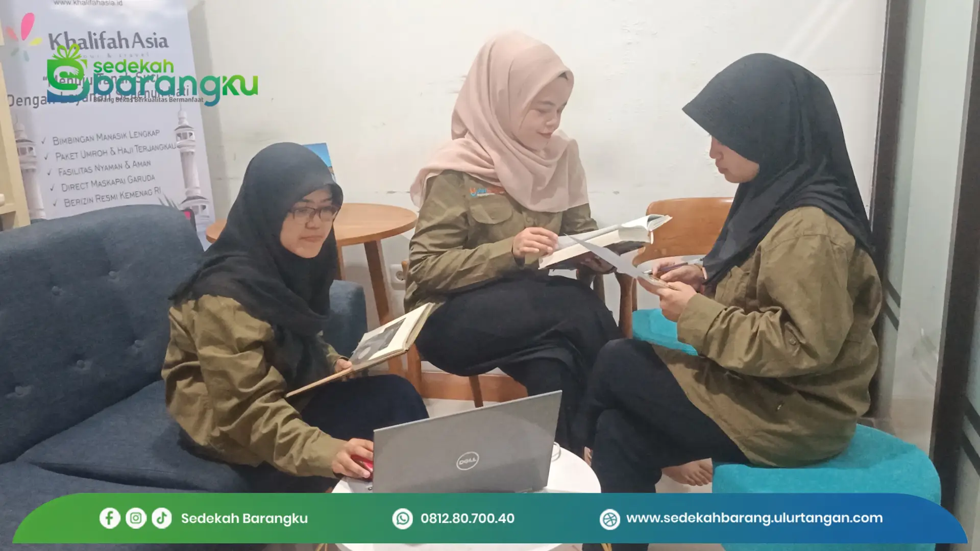 Sedekah Barang dari Donatur untuk Kenyamanan Kantor Ulur Tangan dan Tamu Yayasan