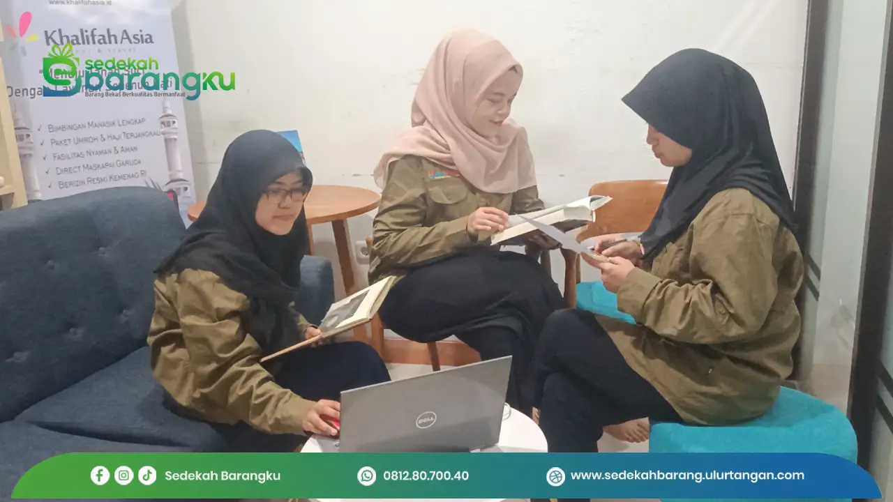 Sedekah Barang dari Donatur untuk Kenyamanan Kantor Ulur Tangan dan Tamu Yayasan
