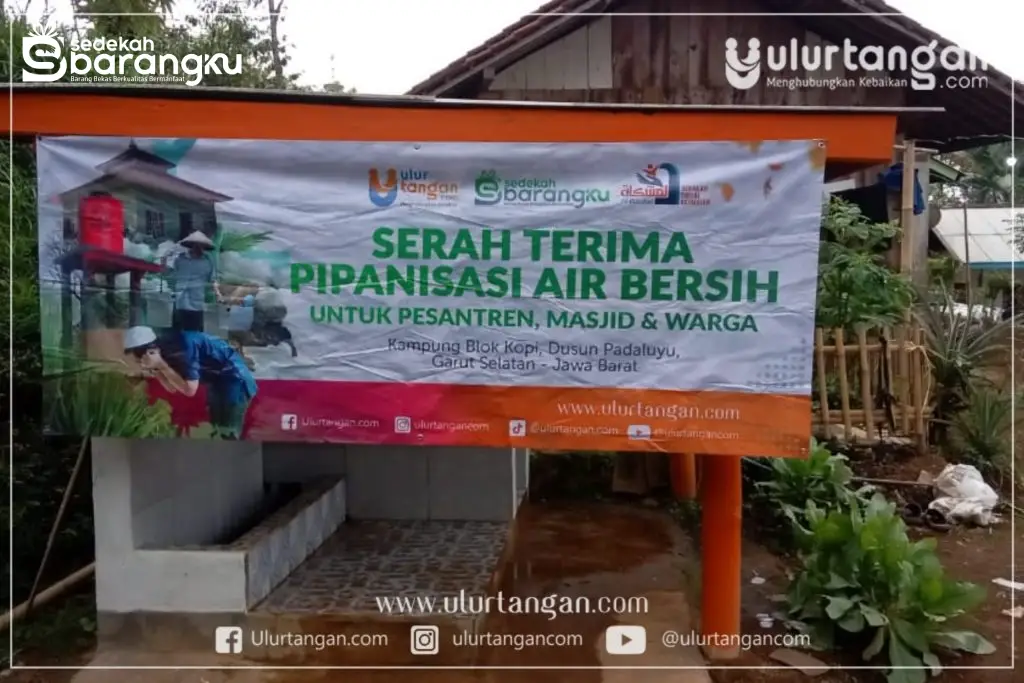 Ulur Tangan Resmikan Wakaf Pipanisasi dan Tempat Wudhu di Pelosok Garut, Jawa Barat