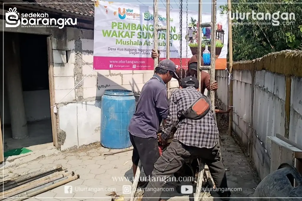 Wakaf Sumur Mushala At Taubah Alaskobong Dimulai, Masih Butuh Tempat Wudhu dan MCK Senilai 7 Juta