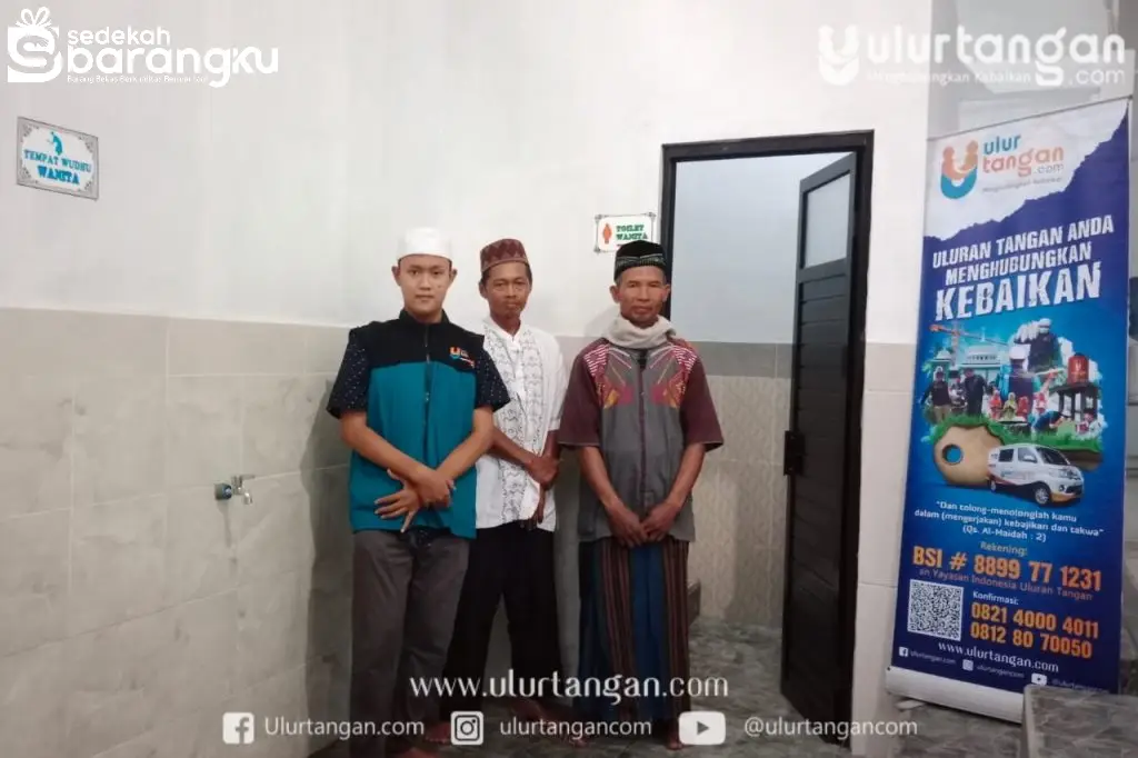 Wakaf Tempat Wudhu Toilet Masjid At Taqwa Rampung, Ramadhan Alirkan Jariyah Donatur