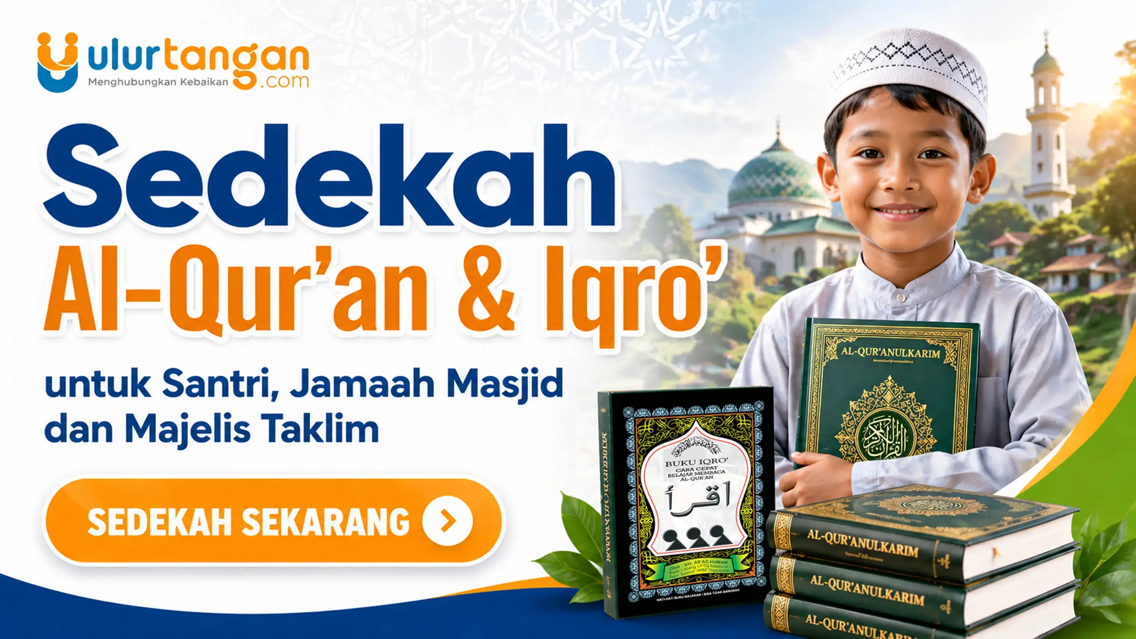 Sedekah Al-Qur’an & Iqro’ untuk Santri, Jamaah Masjid dan Majelis Taklim